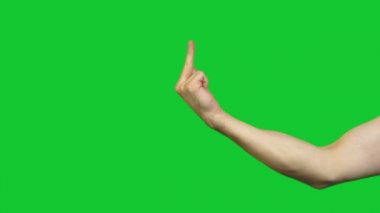 Lanet olsun jest yeşil arka plan üzerinde gösterilen