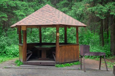 Pergola orman arasında