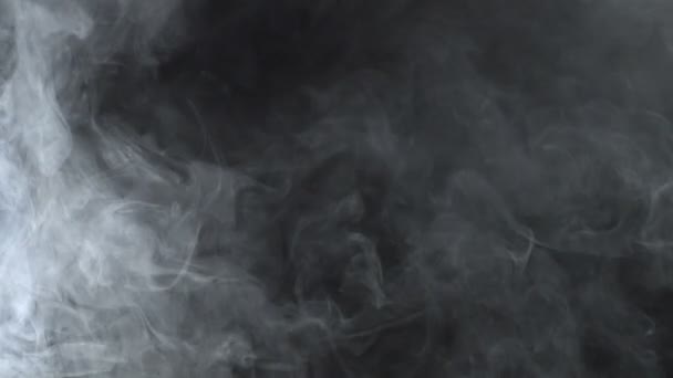 Fehér füstös felhő, az e-cigaretta, 4k — Stock videók