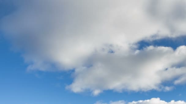 Sky with grey clouds in autumn — Stock Video