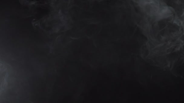 Vita rökig moln av e-cigarett, 4k — Stockvideo