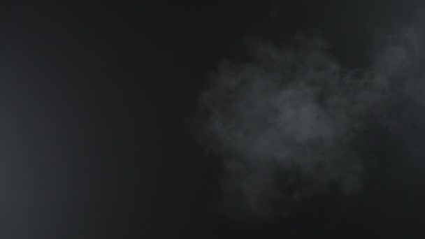 White cloud of e-cigarette, 4k — Stock Video