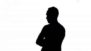 Dinleme adam silüeti