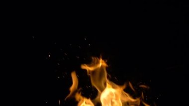 Ateş yanan görüntüleri