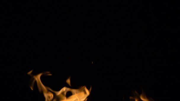 Filmato di scintille luminose di fiamma — Video Stock