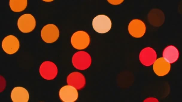 Filmagem de luzes com efeito bokeh — Vídeo de Stock