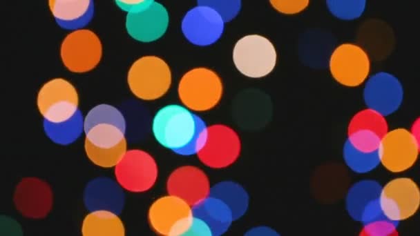 Efecto Bokeh de luces de color, imágenes — Vídeo de stock