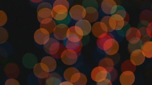 Efecto Bokeh de luces de color, imágenes texturizadas — Vídeo de stock