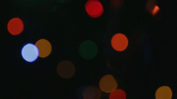 Padrão de luzes brilhantes com efeito bokeh — Vídeo de Stock