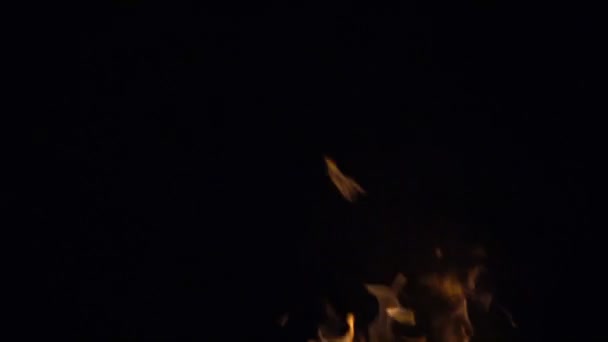 燃える小さな炎の映像 — ストック動画