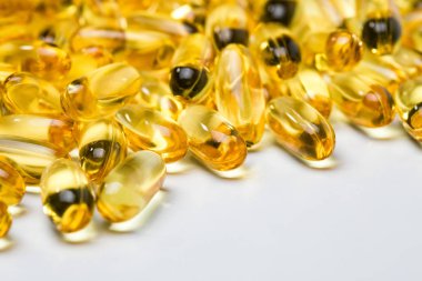 Fotoğraf arka planını sağlıklı omega 3 kapsül