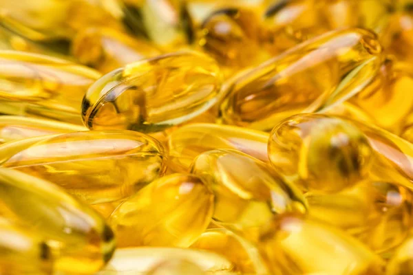 Image background of healthy fish oil in capsules