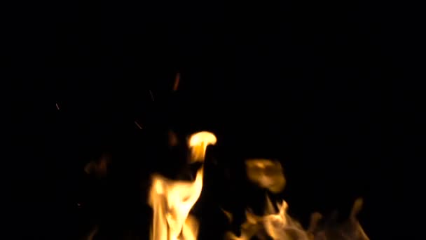 Záběry z hořícího nebezpečí požáru — Stock video