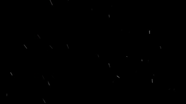 Musterwirkung des weißen Schneefalls — Stockvideo