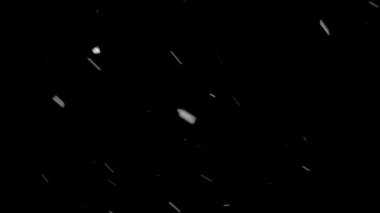 Aşağı düşen siyah arka plan üzerine beyaz küçük pul