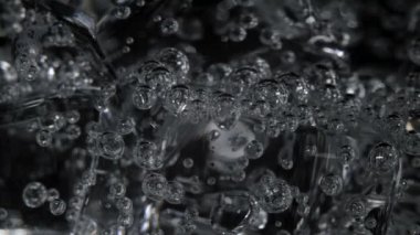 Su cam kabarcıkları ile görüntüleri