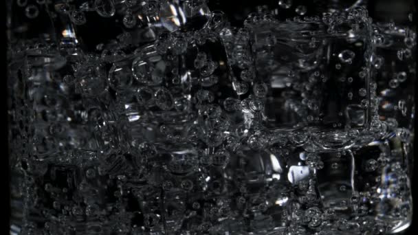 Vidéo de l'eau avec bulles 