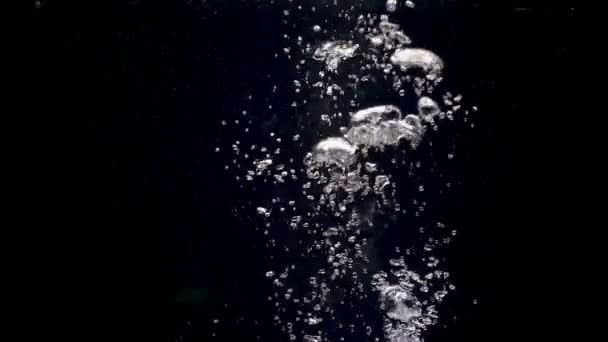 물에 떨어지는 비디오 그린 애플 — 비디오