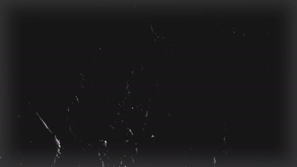 Schwarze alte Folienoberfläche mit Kratzern — Stockvideo