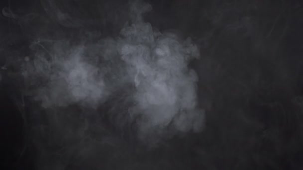 Tiro de textura de humo de cigarrillo nublado blanco — Vídeos de Stock