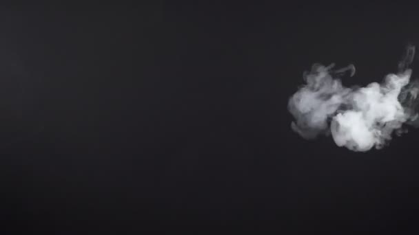Shooting of cigarette cloudy smoke background — Stock Video