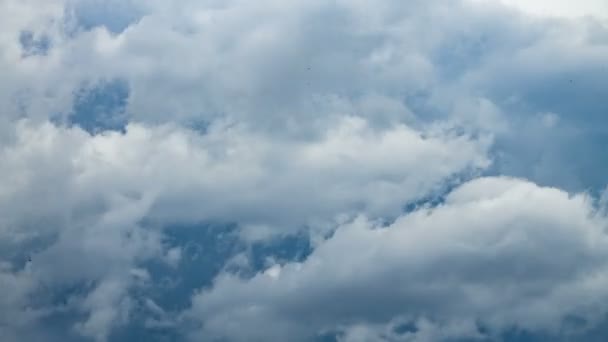 Footage of storm clouds on blue sky — Stock Video