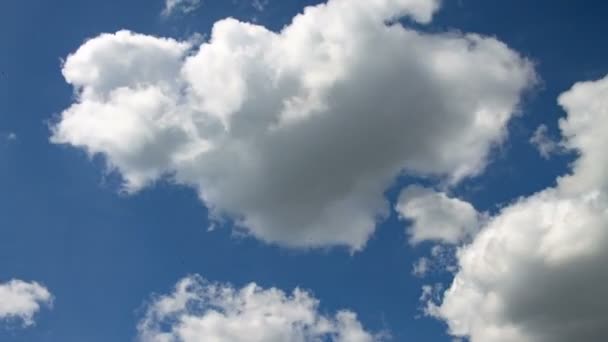 Timelapse wolken op de lucht in de zomer — Stockvideo