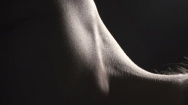Arter ile boyun Video, closeup