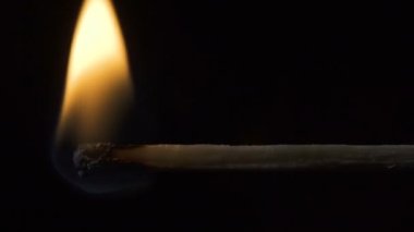 Ahşap ince smouldering sopa Video