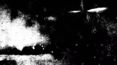 Siyah beyaz renklerde çizik eski film dokusu Video