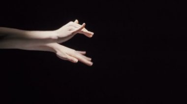 Gölgede kadın elleri Video