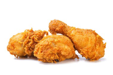 Kızarmış sarı çıtır tavuk bacağı fotoğrafı