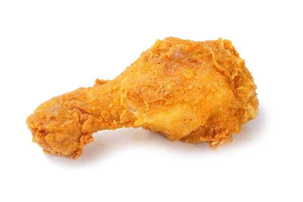 Izolowane zdjęcie panierowane smażone nogi kurczaka — Zdjęcie stockowe