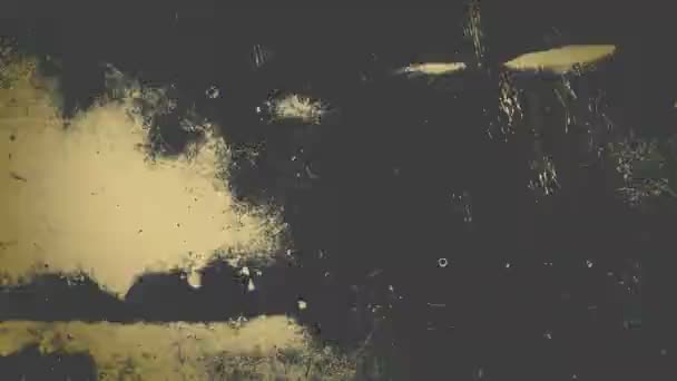 Царапины из винтажного фильма в черно-бежевых тонах — стоковое видео