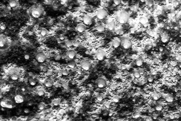 Black and white photo of surface with little holes — Stock Photo, Image