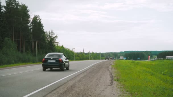 Wideo z drogi z jadącego samochodu — Wideo stockowe