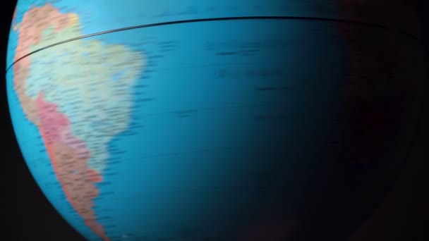 Зйомки кругового освітнього глобусу — стокове відео