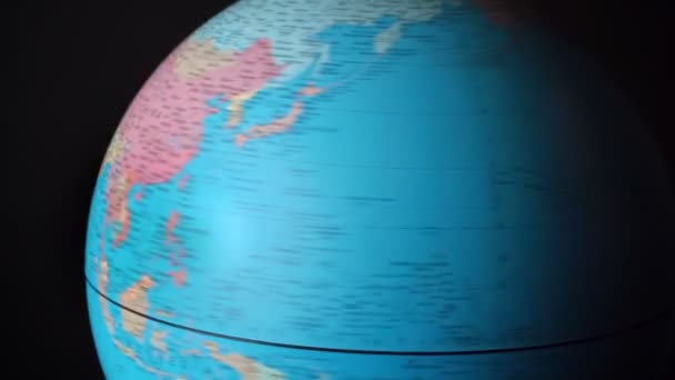 Tournage autour du monde avec des pays et des continents — Video