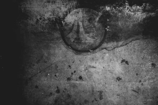 Старовинна подряпана текстура поверхні в чорно-білих тонах — стокове фото