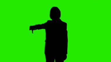 Sevimsiz hareketli kadın silueti videosu.