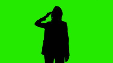 Saç fırçalı kadın silueti videosu