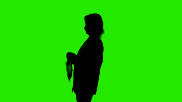 Vidéo de femmes silhouette rembourser de l'argent — Video