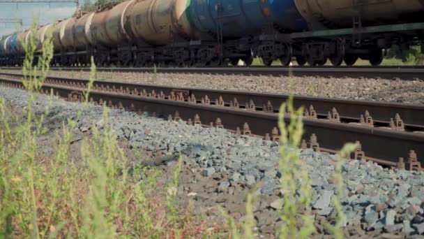A vasúti árufuvarozás felvételei — Stock videók