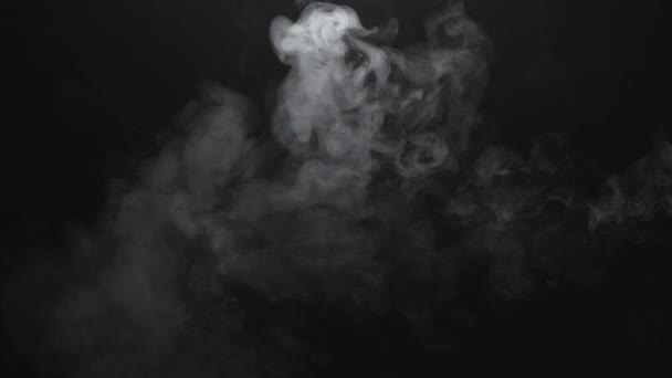 Textura de humo del cigarrillo de vapor electrónico — Vídeos de Stock