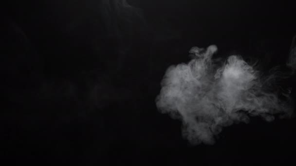 Textura de nubes blancas de humo de cigarrillo de vapor — Vídeos de Stock