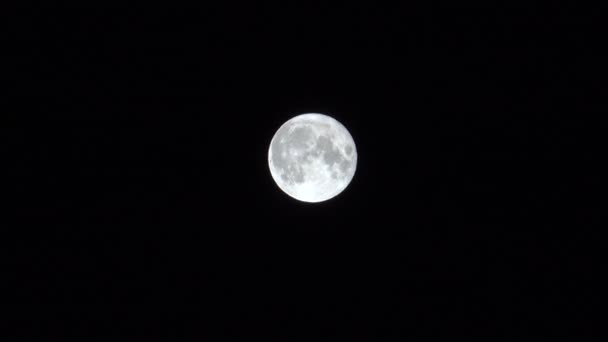 ภาพพระจันทร์เต็มดวง ยิงด้วยมือ — วีดีโอสต็อก