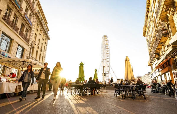 Marseille Frankrijk November 2015 Dagelijks Leven Met Lokale Bevolking Toeristen — Stockfoto