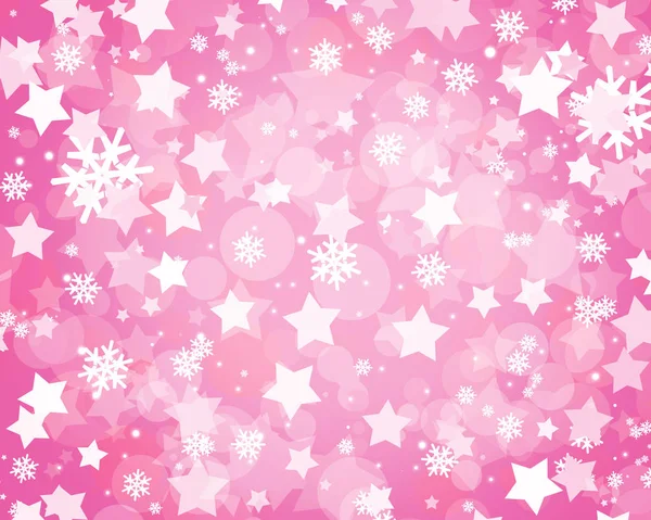 Mooie Achtergrond Met Winter Decoratieve Sneeuwvlokken — Stockfoto