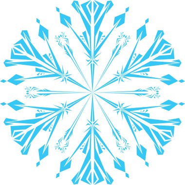 beyaz bir arka plan üzerinde güzel dekoratif kar taneleri