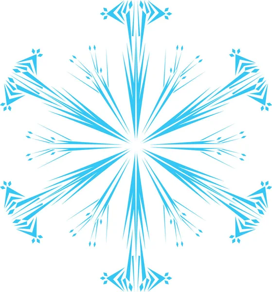 Belos Flocos Neve Decorativos Fundo Branco —  Vetores de Stock